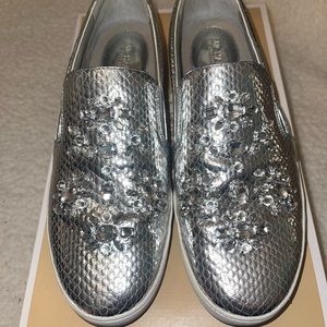 Michael Kors Keaton Slip on in metallic